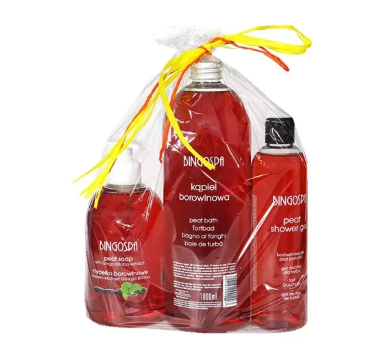 BingoSpa Borowinowa Pielęgnacja zestaw żel 300 ml   kąpiel borowinowa 500 ml   mydełko 300 ml