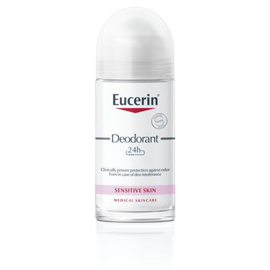 Eucerin 24-timers roll-on deodorant for sensitiv hud 50 ml