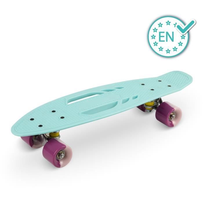 QKIDS GALAXY – Skate Infantil com Rodas de PU de 6 cm – ABEC-7 – A partir de 3 anos até 50 kg – Alumínio Antiderrapante – Azul