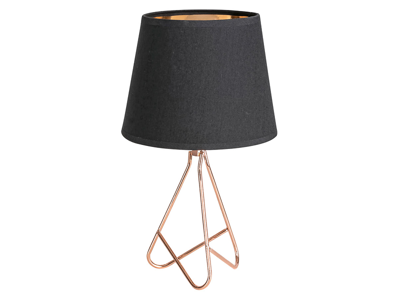 Lampa stołowa Blanka tkaninowa czarna