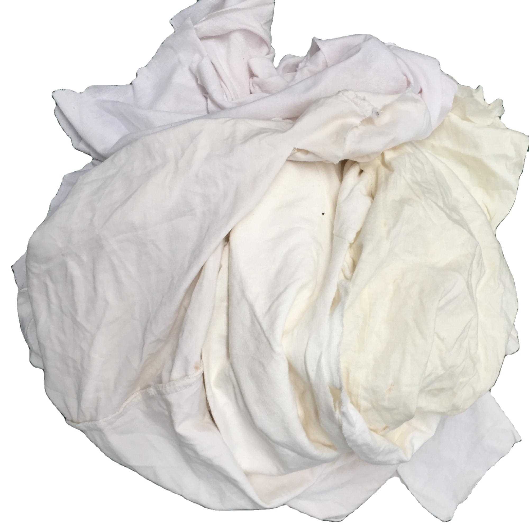 Venta directa de fábrica: Retazos de camisetas usadas de algodón 100% de alta calidad, baratos y económicos, ideales para cortar y limpiar.