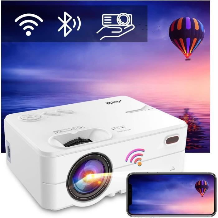 Projetor de vídeo WiFi Bluetooth, Artlii Enjoy 2 Mini Projetor Portátil, Projetor de Tela de 300'', Mini Projetor de Vídeo Nativo 72 [97]