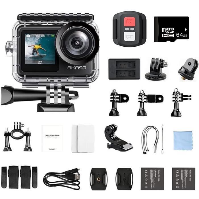 Caméra Sport AKASO Brave 7 LE Etanche 4k 20 Millions pixels - Noir