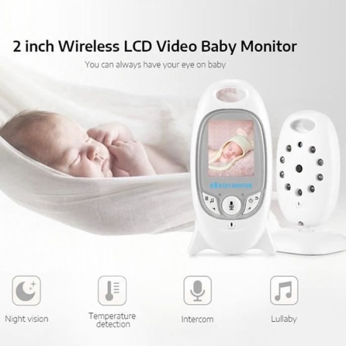 YF17968 - Monitor de video inalámbrico para bebés con pantalla LCD de 2 pulgadas