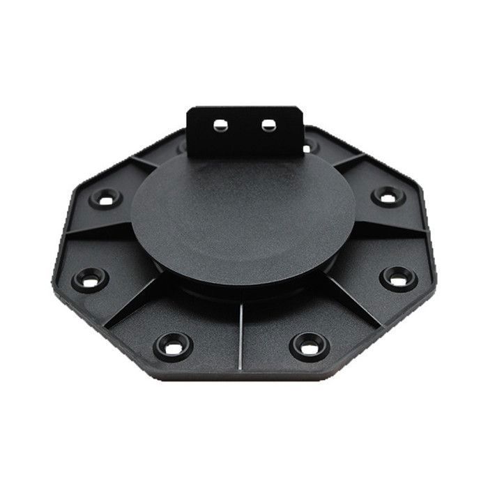 Verstelbare voet van 18 tot 30 mm voor houten en composiet terrasplanken - L: 148 mm - B: 148 mm - D: 30 mm - Zwart