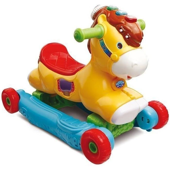 P'tit Galop Rocking Pony 2-in-1 - VTECH BABY - Talking and Light-Up - Multicolor