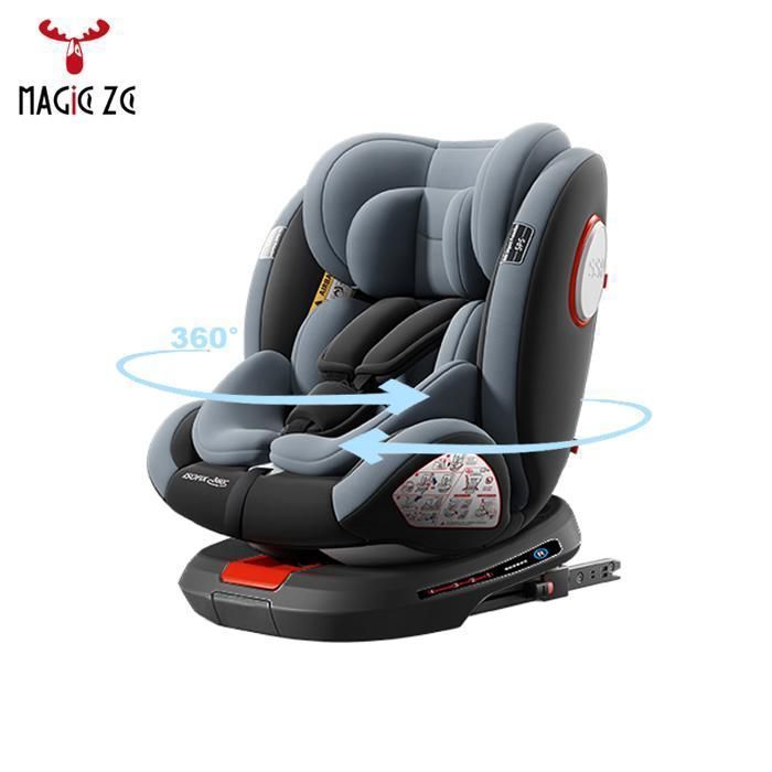 Isofix car seat - Magic ZC I-size 360° rotating car seat, Anti-collision, road safety, 0-12 years up to 36kg, R129