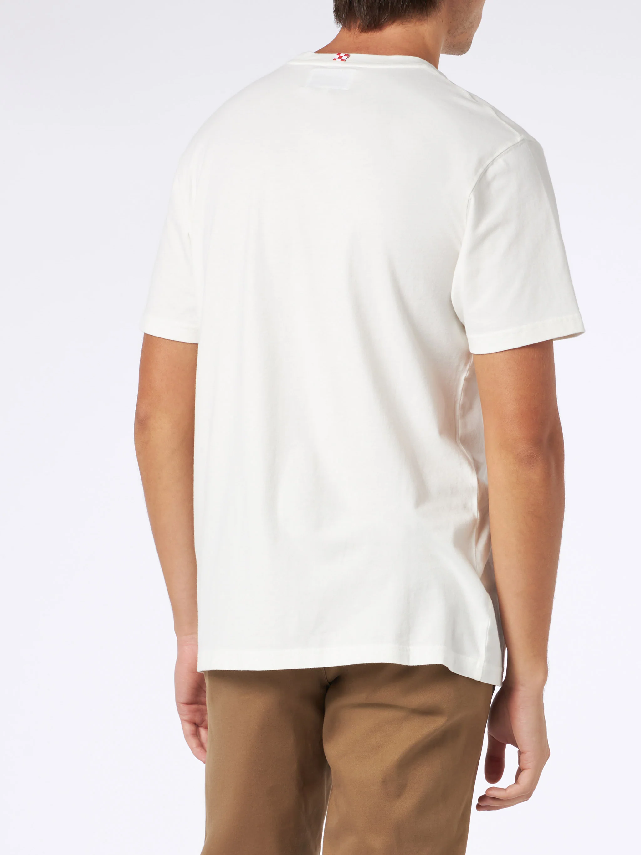 T-shirt da uomo in cotone pesante con stampa Capitan America | EDIZION