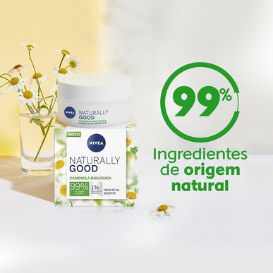 Nivea Sensitive Naturally Good -päivävoide kasvoille 50 ml