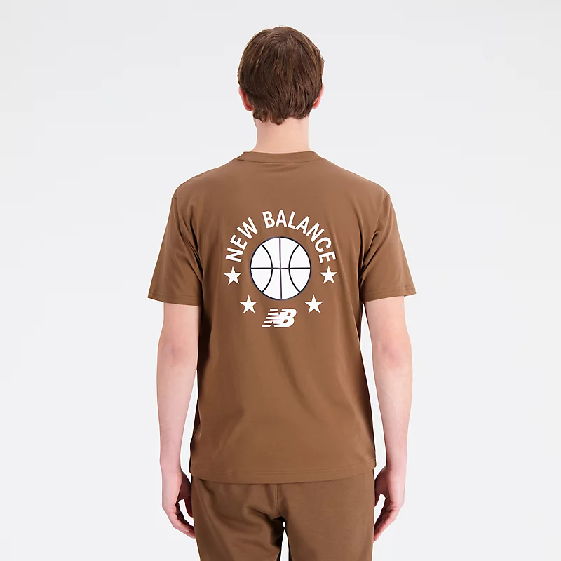 Pánské tričko Hoops Essentials - DARK EARTH