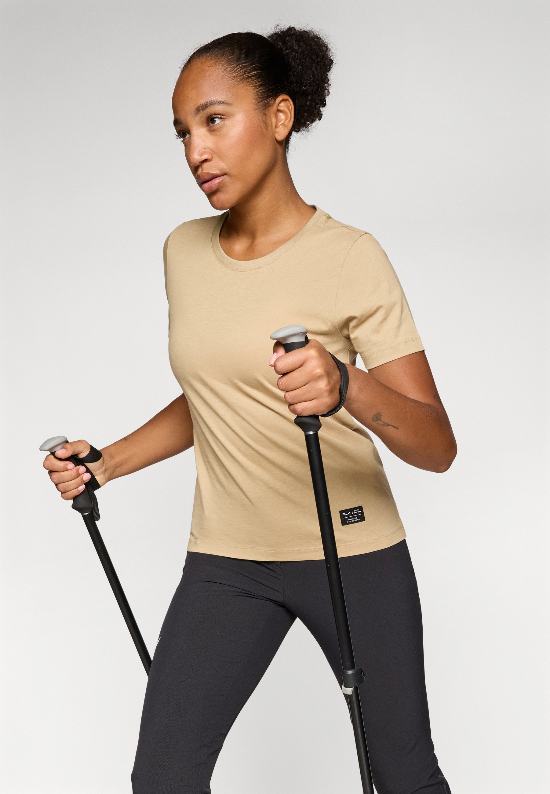 Écusson Salewa EAGLE LOGO - T-shirt basique - sables mouvants