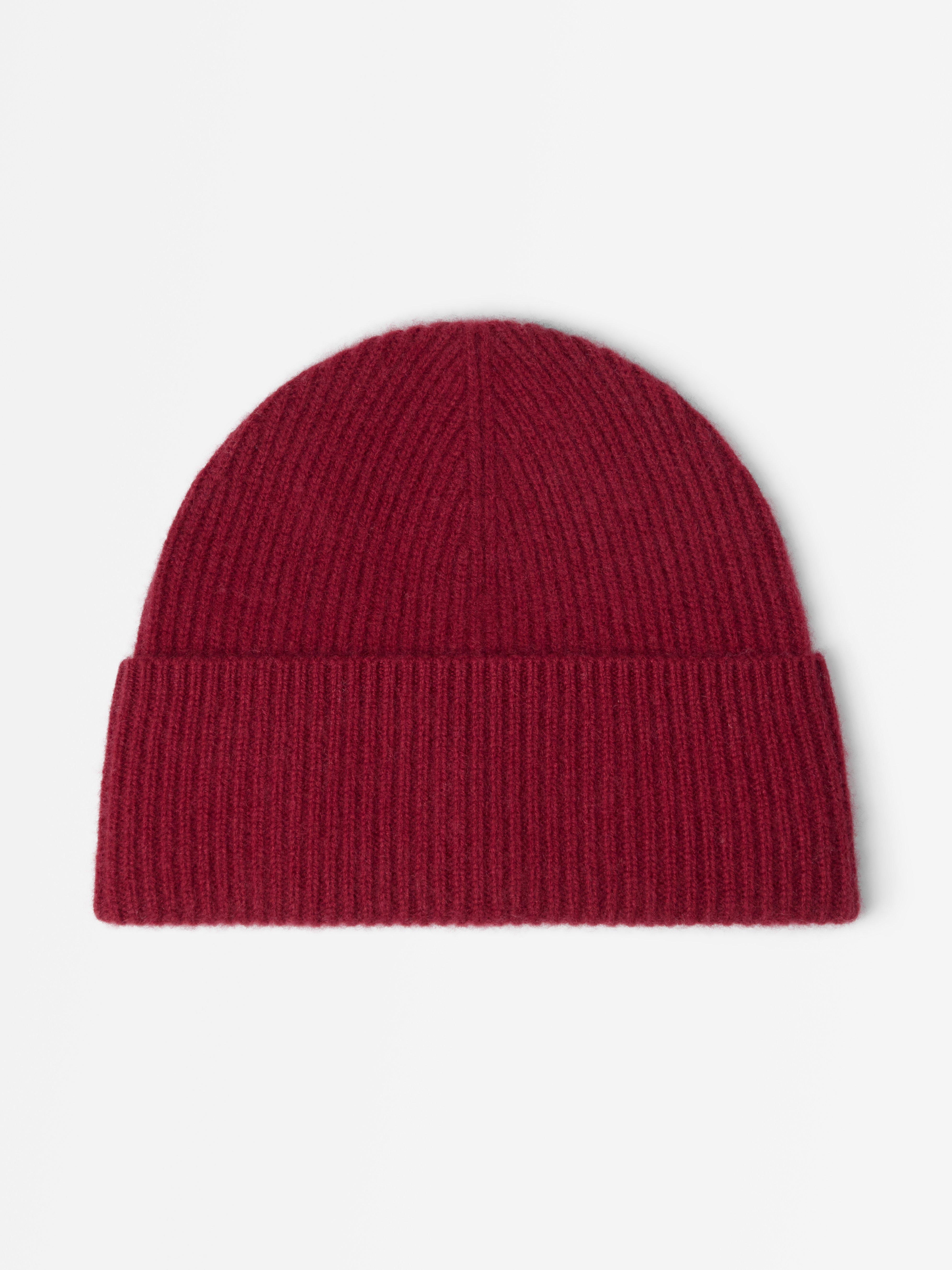 Chapeau en cachemire rouge