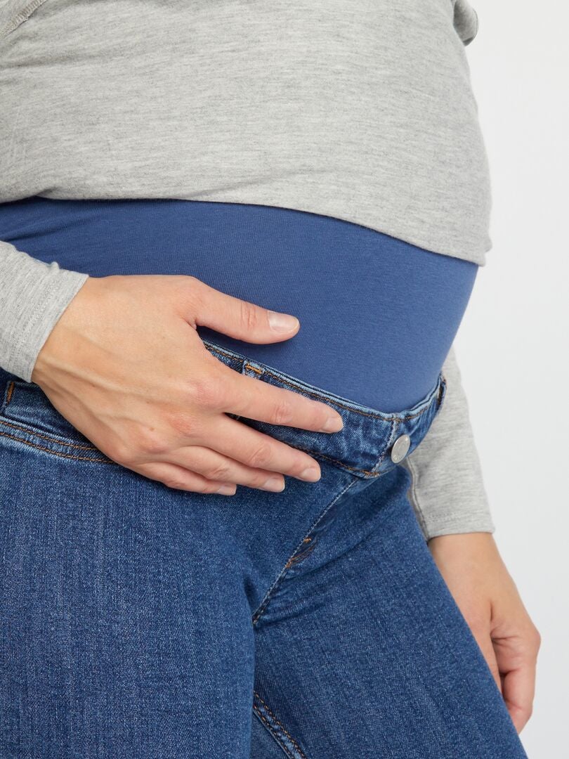 Superstretch zwangerschapsjeans - BLAUW