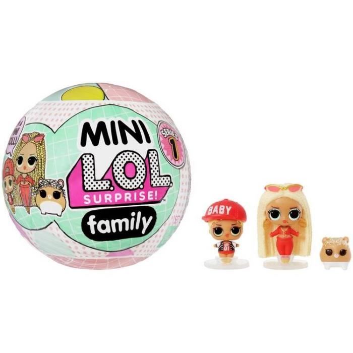 LOL Surprise - Mini Family Collection - Bambola alla moda in miniatura e accessori - Modello da collezione casuale