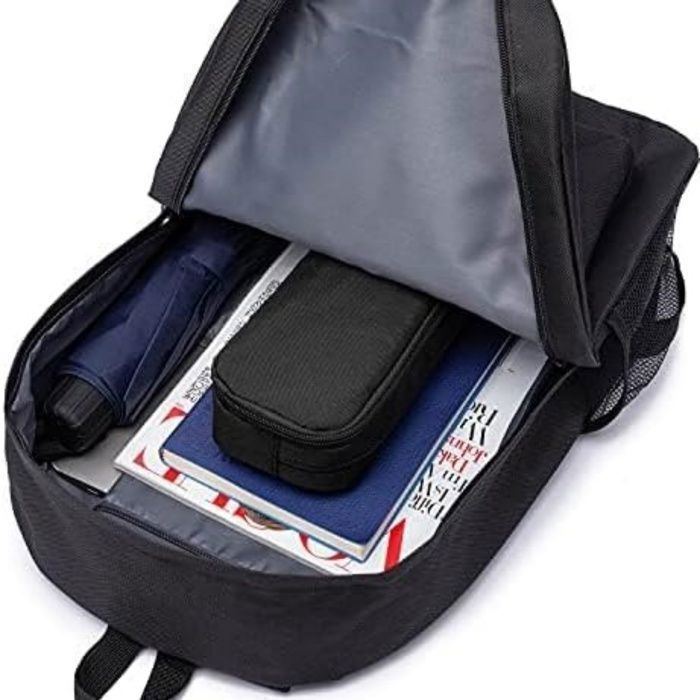 Trousse Scolaire pour Enfant Grand Capacité Aesthetic Trousse Double Compartiment pour Garcon et Fille Ado College, Noir