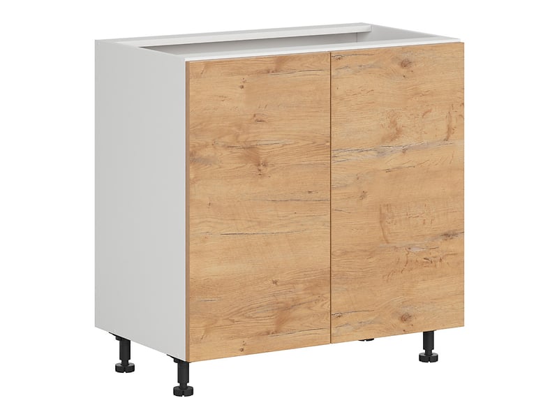 Szafka kuchenna dolna Hamper 80 cm dwudrzwiowa dąb lancelot