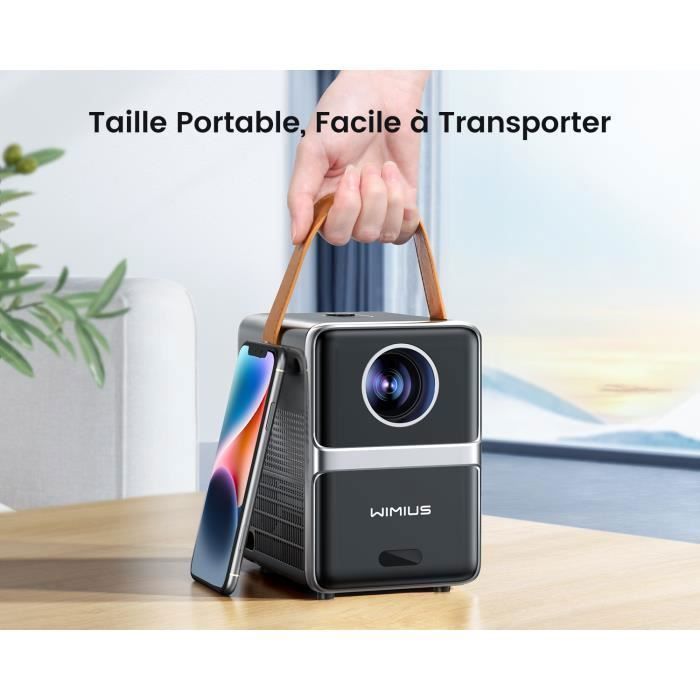 Mini Projector - WIMIUS - 1080p - 8000 Lumens - 5G WiFi - Bluetooth 5.2