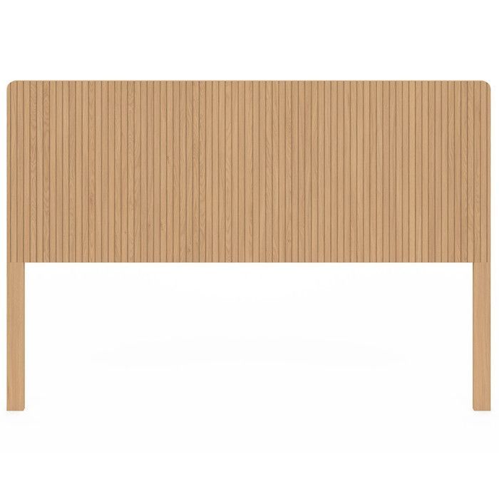 IDMARKET Tête de lit sur pied JULIETTE 160 cm effet lattes tasseau bois