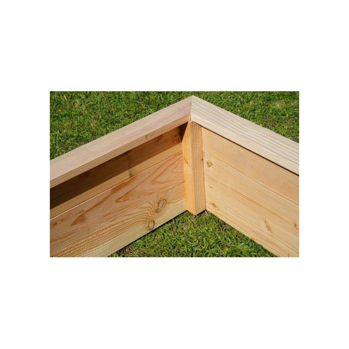 Douglas Fir Raised Garden Bed Kit – 3 Sizes Available 120x120 cm