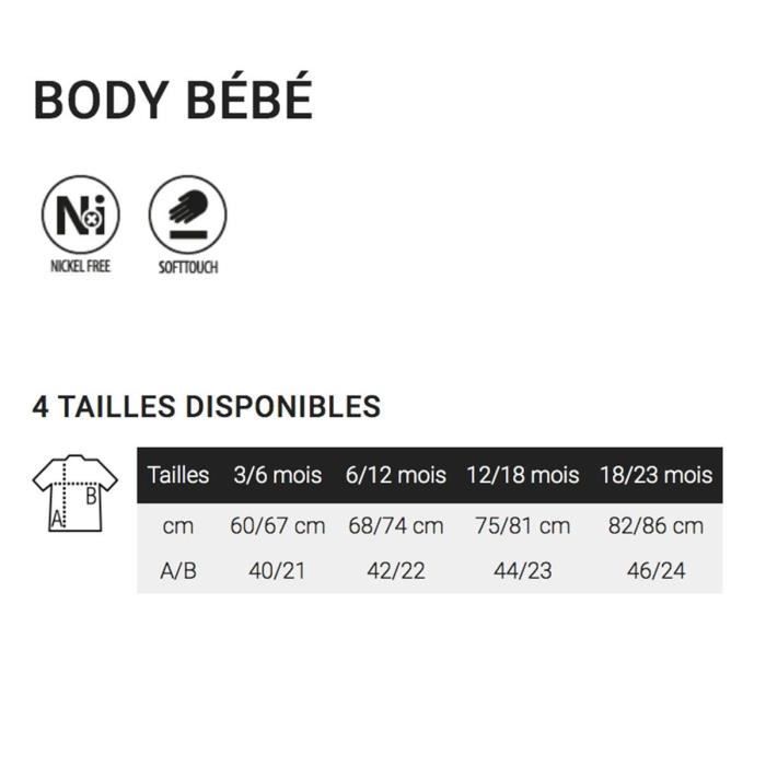 Yoda Babybody für kleine Jungen – Star Wars – 100 % Baumwolle – Weiß/Schwarz – Baby