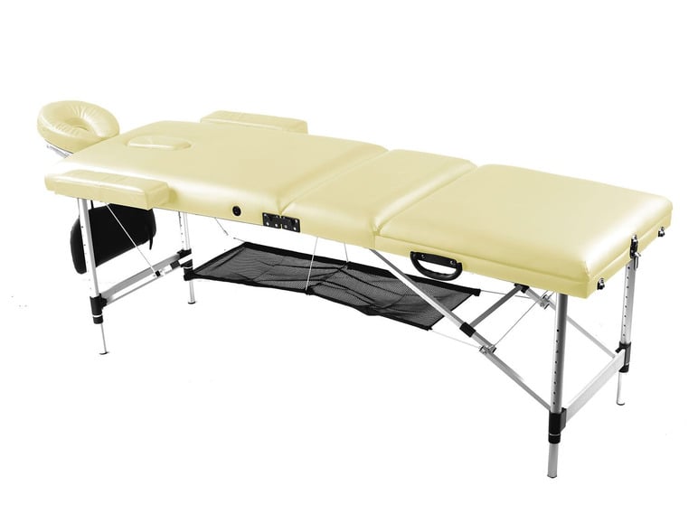 Body Coach massagebänk, hopfällbar i 3 steg, med lätt aluminiumram, höjdjusterbar