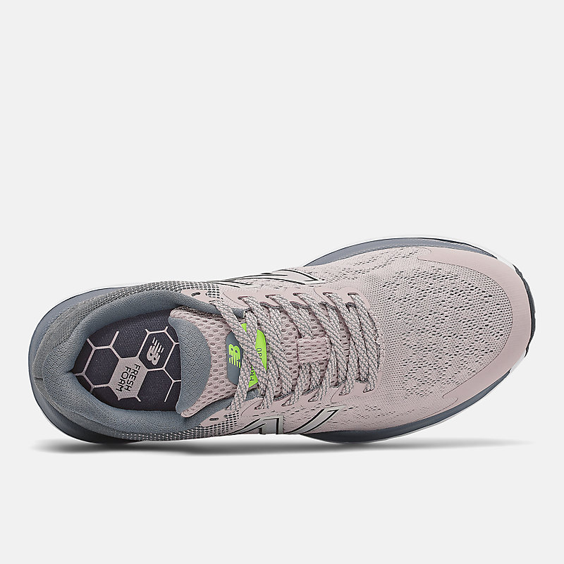Dámské sandály Fresh Foam 680v7 - Campus Wood s oceánsky šedou a bělenou limetkovou lesklou barvou
