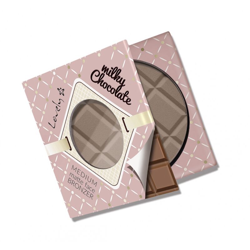 Poudre bronzante pour le visage Lovely Milke Chocolate Medium Matte