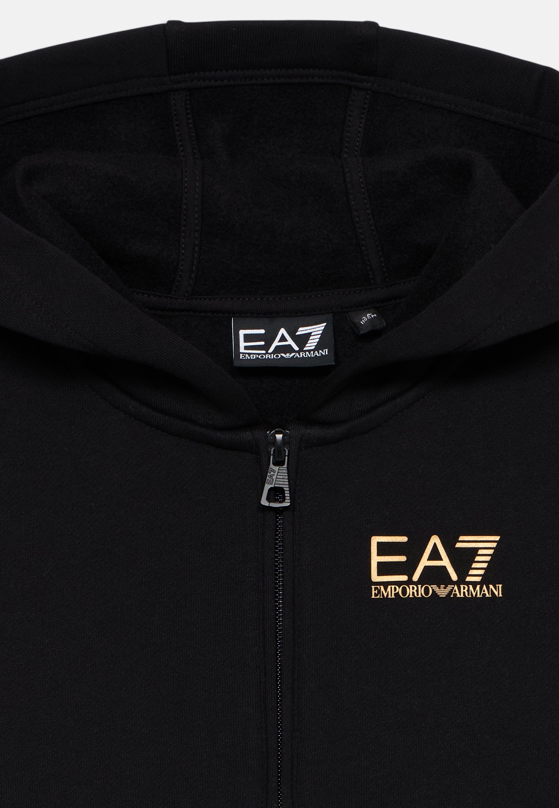 EA7 Emporio Armani UNISEX - Hanorac cu fermoar - negru/auriu