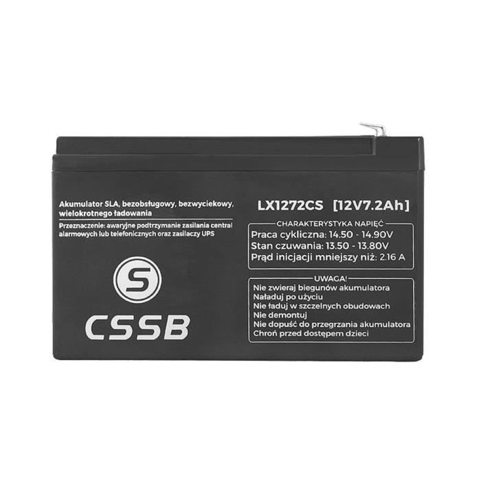 12V 7.2Ah rechargeable, leak-proof, and maintenance-free gel battery CSSB