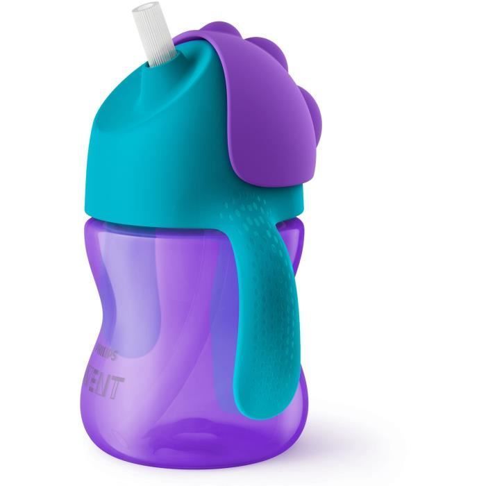 Straw cup - PHILIPS AVENT - SCF796/02 - 200ml - 9 months+ - Flexible straw - Leak-proof opening