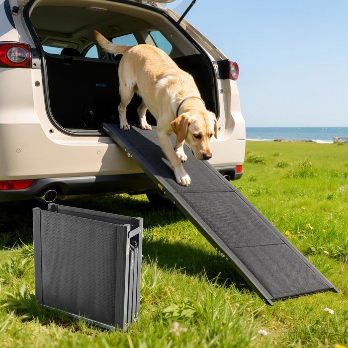 Rampa para perros VEVOR - 180 x 43,2 cm - Rampa de acceso plegable para coches, apta para perros medianos y grandes (hasta 113 kg).