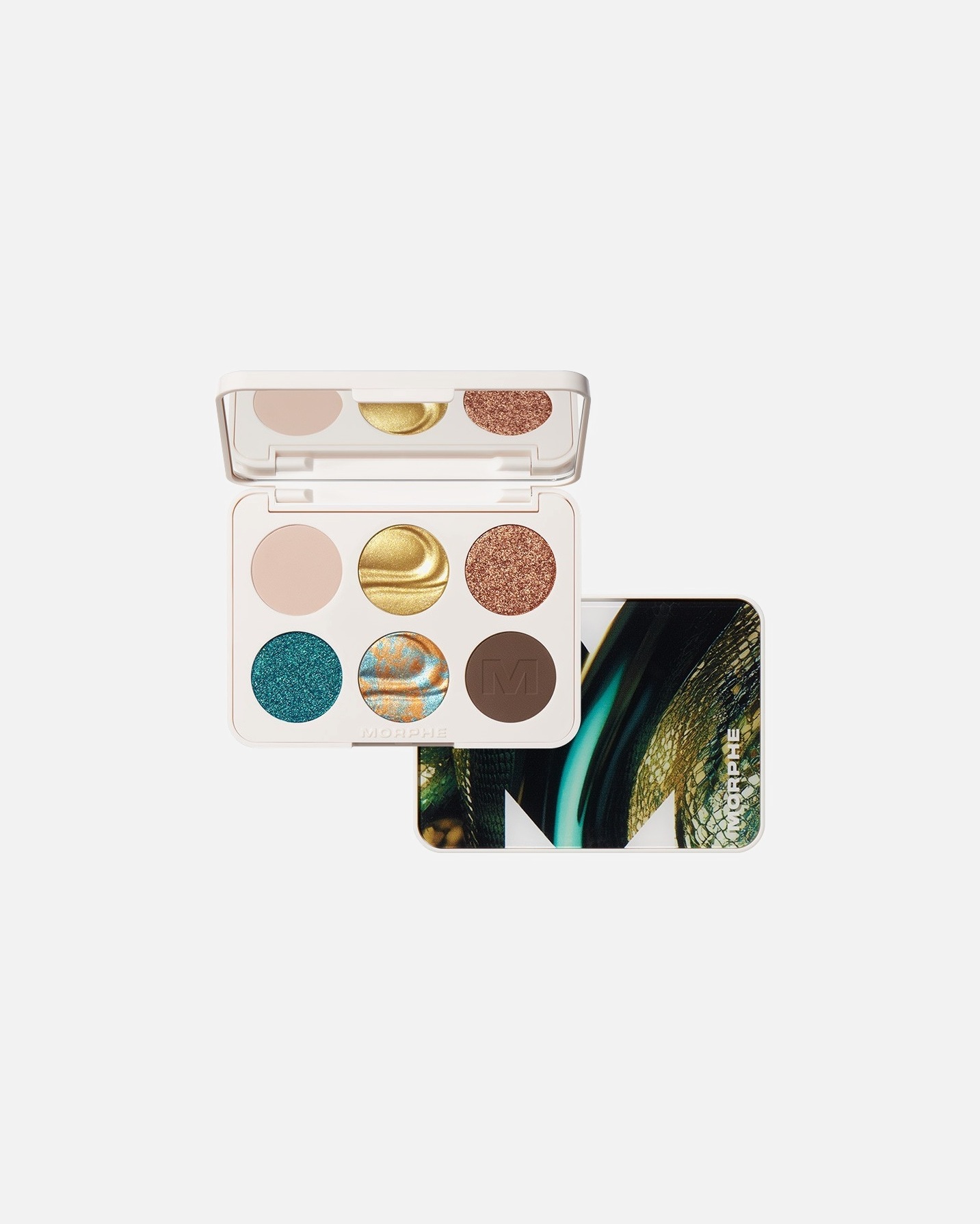 Paleta očných tieňov Morphe „Python Code“ (6 kusov) – 7,5 g
