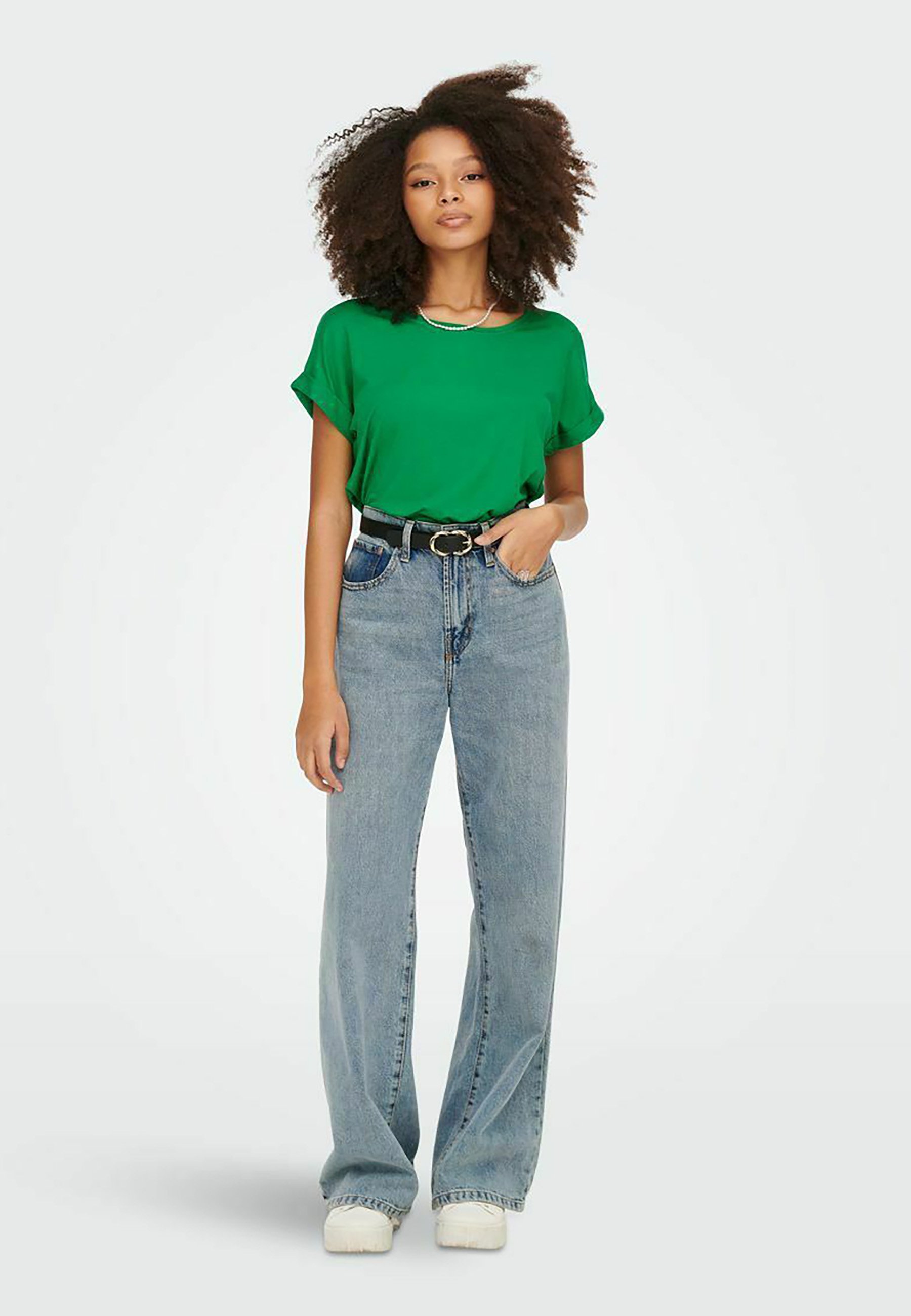 ONLY MOSTER O-NECK - Bluse - fröhliches Grün