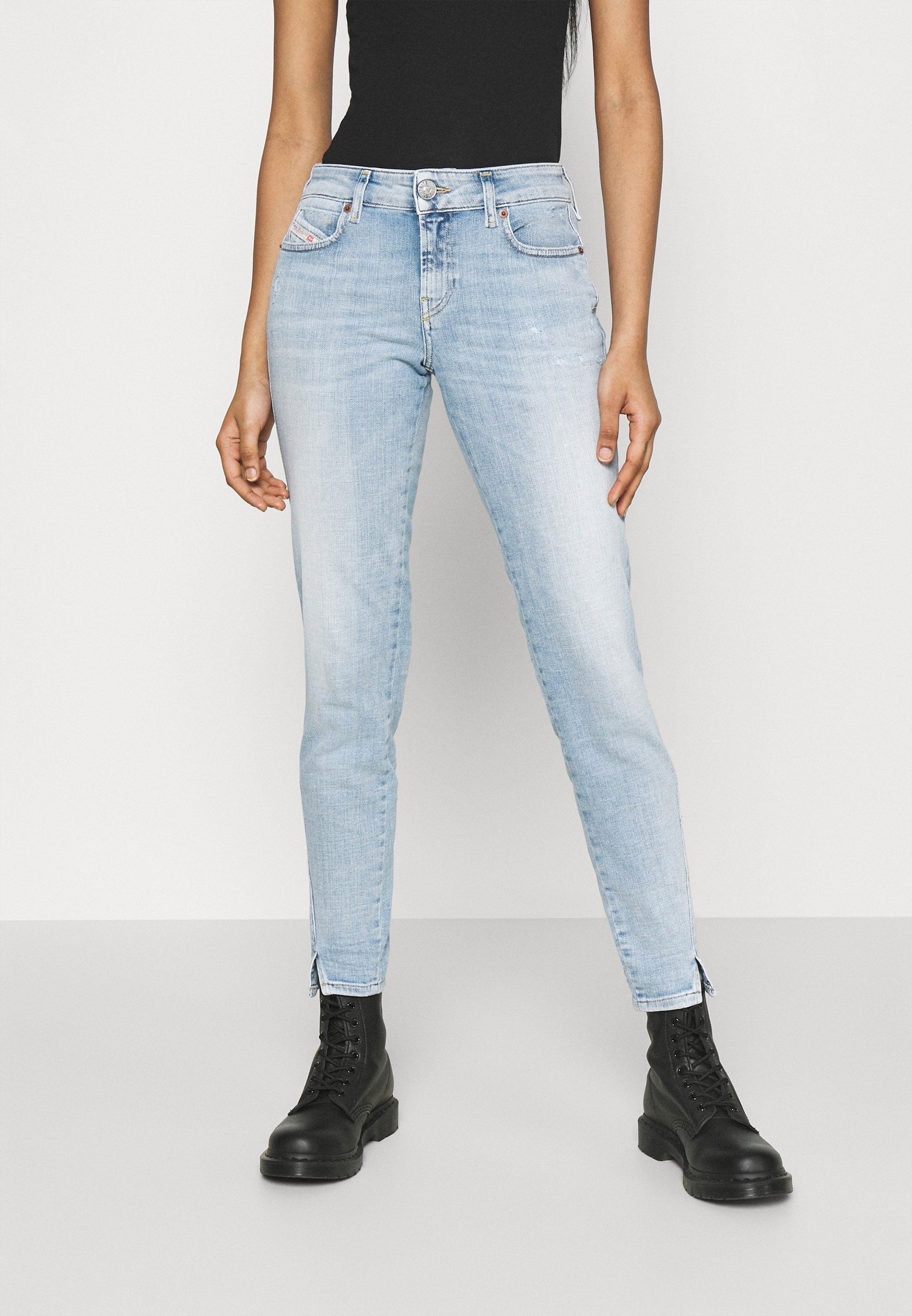 Džíny Diesel Skinny Fit - světle modrý denim