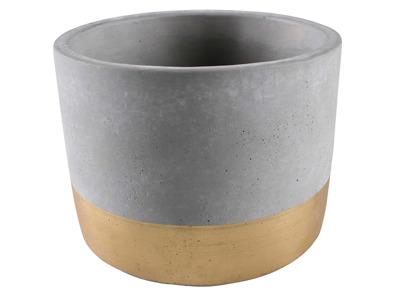 Osłonka na doniczkę Enar betonowa 14 cm szara