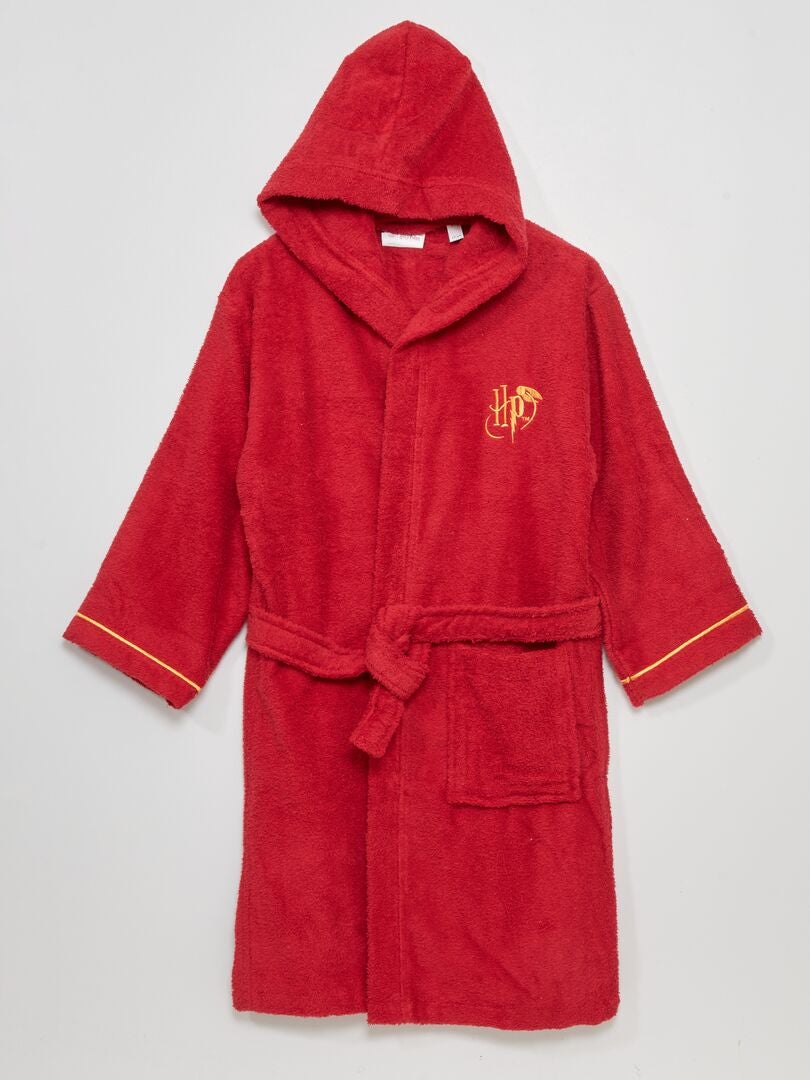 Harry Potter badjas met capuchon - Bordeauxrood