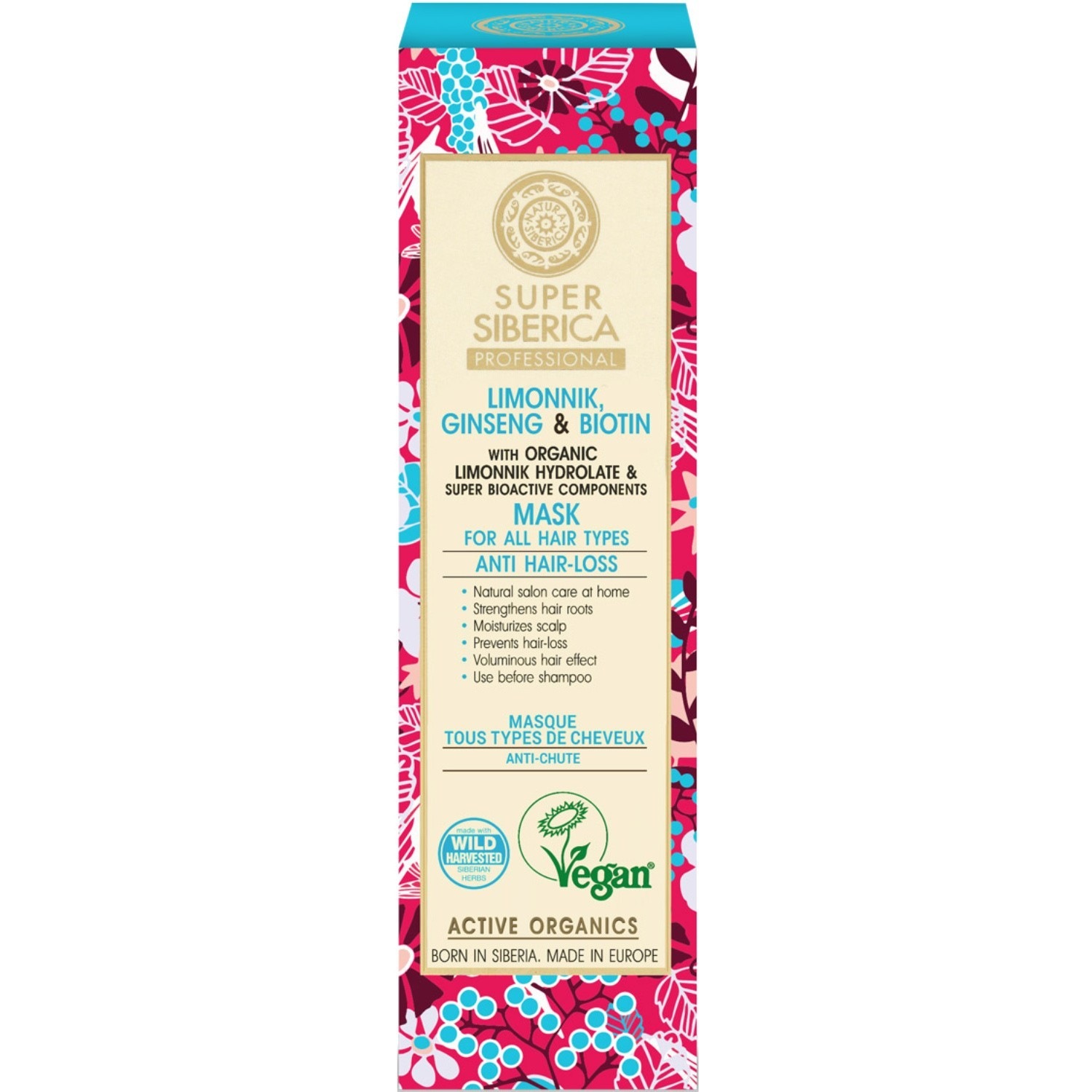 Natura Siberica Masque capillaire Schisandra et Ginseng tous types de cheveux