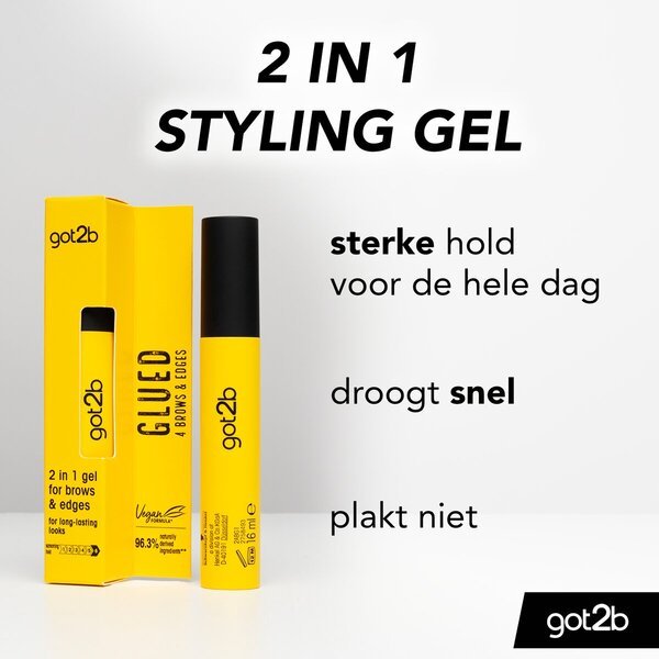 Gél na obočie a okraje 2 v 1 Got2B Glued 4<br>15ml