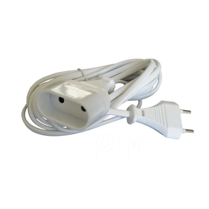 Cable de extensión HO3vvf 2g0.75, blanco, 3 m