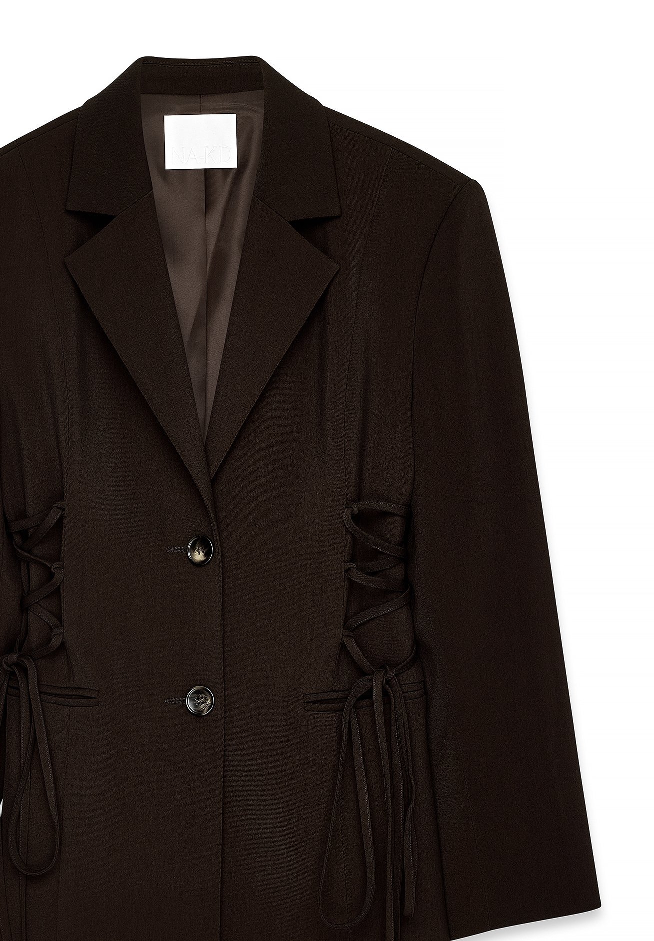 NA-KD Short coat - brown