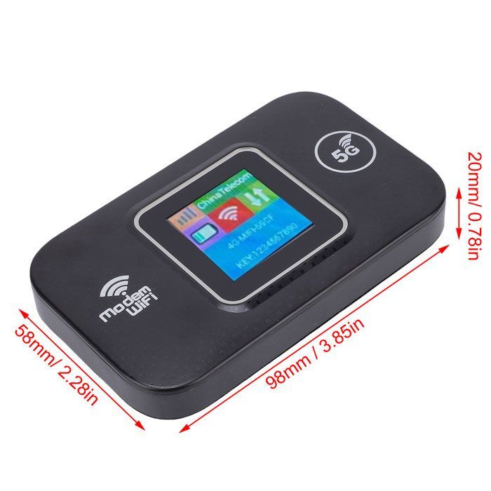 Shipenophy Router de punto de acceso WiFi portátil Hotspot móvil 5G LTE Alta velocidad 300 Mbps 4G LTE WiFi portátil para viajes Conectividad