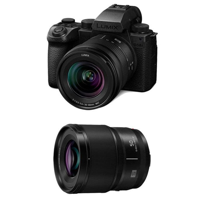 Fotocamera ibrida Panasonic: Lumix S5 Mark II X + obiettivo 20-60mm + obiettivo 50mm f/1.8mm