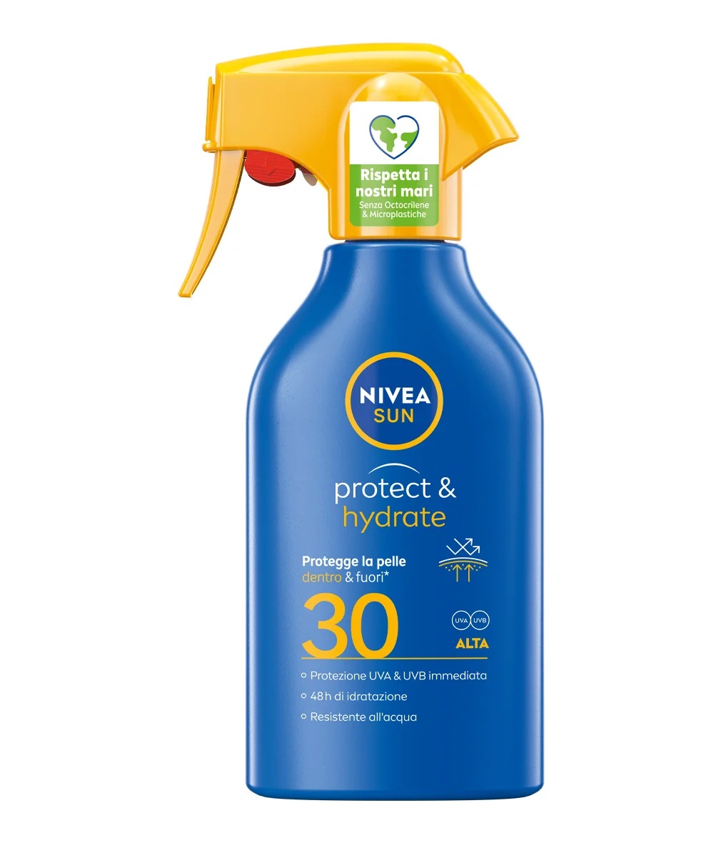 NIVEA Sun Protect & Hydrate LSF 30 270 ml Feuchtigkeitsspendender Sonnenschutz