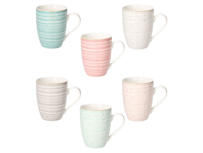 Zestaw kubków Tognana Iris Pepper Bambo porcelana 6 szt. 340 ml
