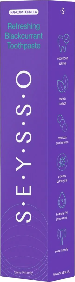 Seysso Pasta do zębów o Smaku Czarnej Porzeczki