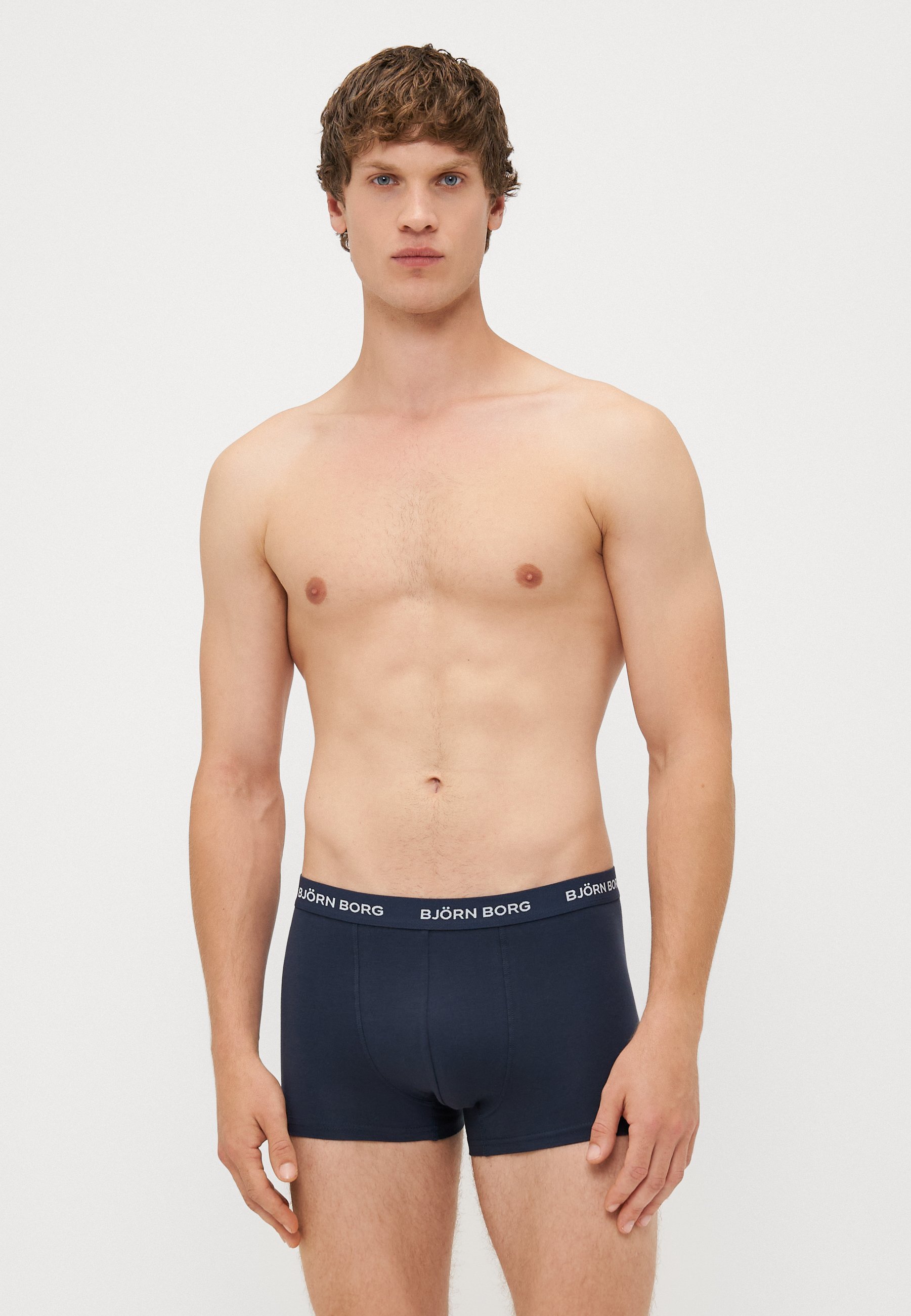 Björn Borg TRUNK 3-PACK - Boxershorts - wit/zwart/donkerblauw