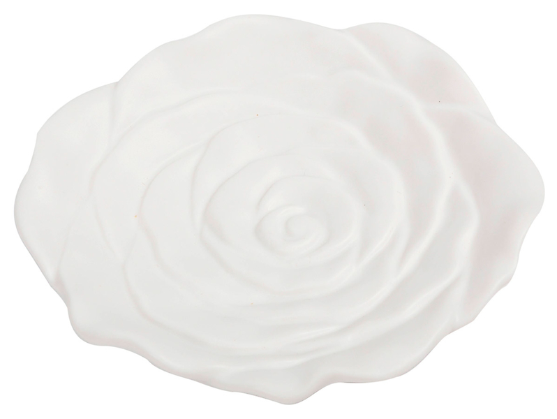 Talerzyk dekoracyjny ceramiczny 10,5 cm biały