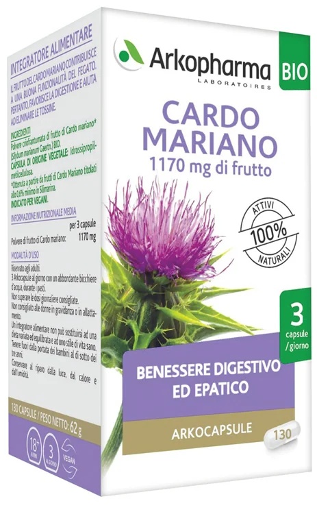 ARKOPHARMA Arkopharma Mariadistel 130 capsules Voedingssupplement voor de lever