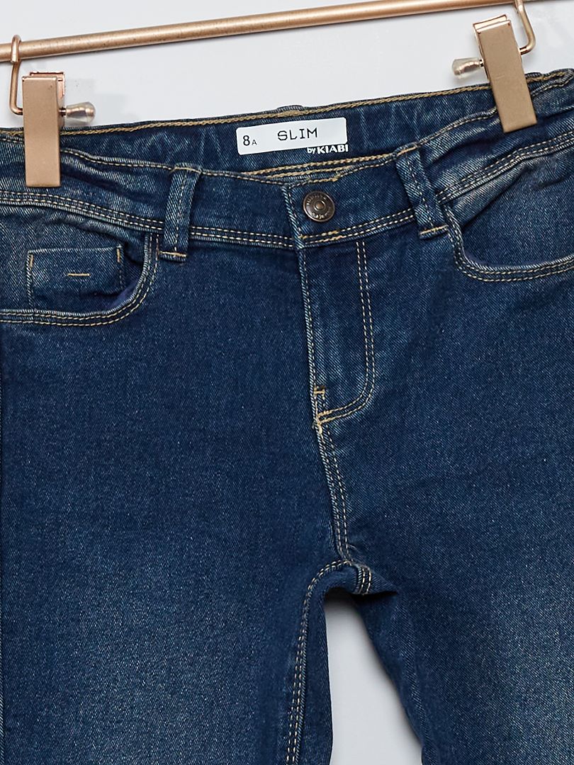 Milieuvriendelijke slim fit jeans - BLAUW