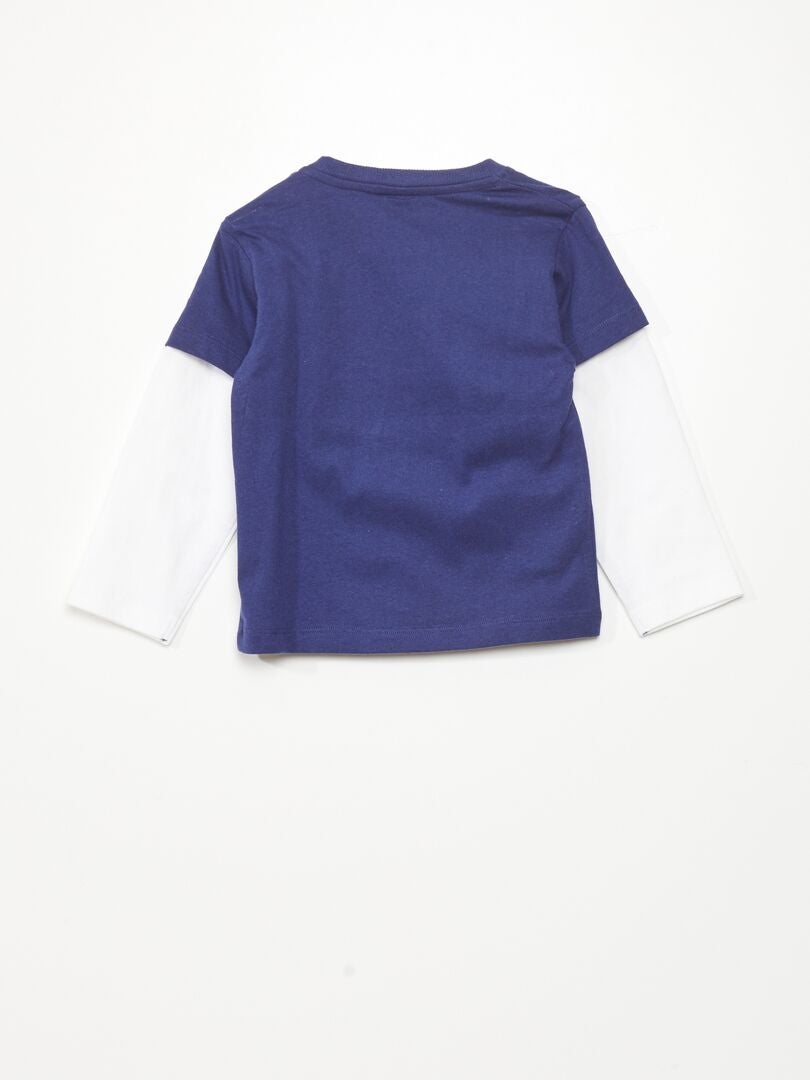 2-in-1 Mickey Mouse T-shirt - BLAUW